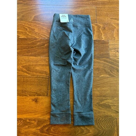 Reebok Womens OS Lux 3/4 Tight Compression Athletic Pants Gray NWT 2XS (XXS) - Picture 7 of 7
